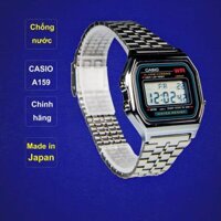 Đồng Hồ Nam Casio A159 Black .f., Made In Japan, Chống Nước, Siêu Bền, Pin Lâu, Huyền Thoại