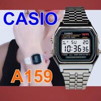 Đồng Hồ Nam Casio A159 Black .f., Made In Japan, Chống Nước, Siêu Bền, Pin Lâu, Chống Sốc