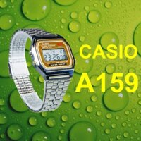 Đồng Hồ Nam Casio A159 Gold .g., Made In Japan, Chống Nước, Siêu Bền, Pin Lâu, Chống Sốc