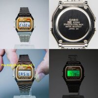 Đồng Hồ Nam Casio A159 Gold .g., Made In Japan, Chống Nước, Siêu Bền, Pin Lâu 7 năm