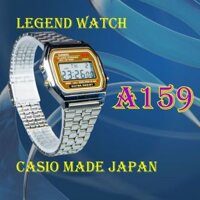 Đồng Hồ Nam Casio A159 Gold .g., Made In Japan, Chống Nước, Siêu Bền, Pin Lâu, Mẫu Huyền Thoại