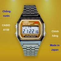 Đồng Hồ Nam Casio A159 Gold .g., Made In Japan, Chống Nước, Siêu Bền, Pin Lâu, Chống Sốc