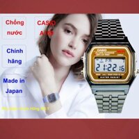 Đồng Hồ Nam Casio A159 Gold .g., Made In Japan, Chống Nước, Siêu Bền, Pin Lâu, Mẫu Huyền Thoại
