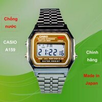 Đồng Hồ Nam Casio A159 Gold .g., Made In Japan, Chống Nước, Siêu Bền, Pin Lâu, Huyền Thoại