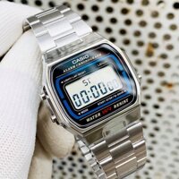 Đồng hồ Nam Casio A164 Silver Bạc - FullBox - Hàng chính hãng (BẢO HÀNH 1 NĂM)