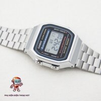 Đồng hồ nam Casio A168 thời trang cổ điển và lịch sự,đồng hồ casio điện tử chống nước, dây thép không gỉ có bảo hành
