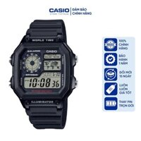 Đồng hồ Nam Casio AE1200WH-1A, đồng hồ chính hãng, (Silicon màu đen)
