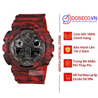 Đồng Hồ Nam Casio Chính Hãng G-SHOCK GA-100CM-4ADR Dây Cao Su Cao Cấp Sang Trọng CS29