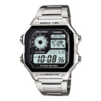 Đồng Hồ Nam Casio dây Kim Loại STANDARD AE-1200WHD-1AV