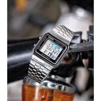 đồng hồ nam casio điện tử A500WA-1 chính hãng,worldtime,lịch tự động,size 34mm,đầy đủ chức năng cơ bản,bảo hành 3 năm