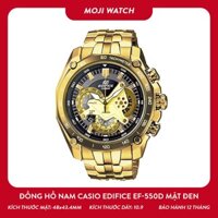 Đồng hồ nam Casio Edifice EF-550D mặt đen phong cách lịch lãm, sang trọng