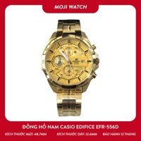 Đồng hồ nam Casio Edifice EFR-556D 48mm mặt vàng dây kim loại sang trọng