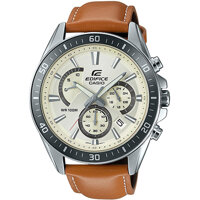 Đồng Hồ Nam Casio Edifice EFR-552L-7AVUDF Dây Đeo Màu Nâu - Mặt Màu Trắng - Chống Nước 100 Mét