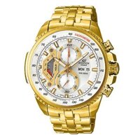 Đồng Hồ Nam Casio EF 558FG - 7AV - Quartz - Dây Kim Loại ( Dây Vàng, Mặt Trắng )