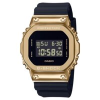 ĐỒNG HỒ NAM CASIO G-SHOCK GM-5600G-9 DÂY NHỰA ĐEN PHỦ KIM LOẠI MÀU VÀNG CHỐNG NƯỚC - HÀNG CHÍNH HÃNG