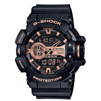 Đồng Hồ Nam Casio G Shock GA-400GB-1A4DR - Dây Nhựa Màu Đèn - Bề Mặt Mạ Vàng Hồng - Chống Nước 200m