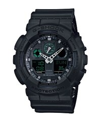 ĐỒNG HỒ NAM CASIO G-SHOCK GA-100MB-1ADR Dây Nhựa Đen - Mặt Kim Xanh - Chống Nước 200 Mét