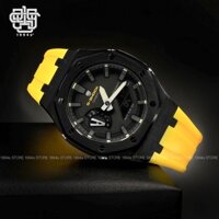 Đồng hồ nam Casio G-Shock GA-2110SU-9A custom AP Royal Oak, Black x Yellow, hàng chính hãng, bảo hành 05 năm