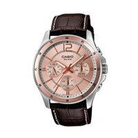 ĐỒNG HỒ NAM CASIO MTP 1374L - 9AVDF ( Dây nâu, mặt nâu )