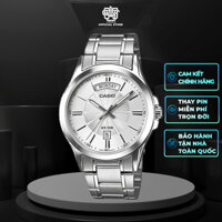 Đồng hồ nam Casio MTP-1381D-7A dây thép không gỉ, chống nước 50m, size 39.9mm, hàng chính hãng