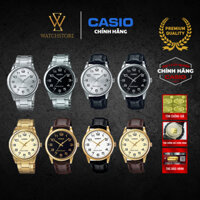 Đồng Hồ Nam Casio MTP-V001 Quartz Mặt Kính Khoáng Tròn 38mm Chống Nước Vỏ Thép Không Gỉ WATCHSTORE