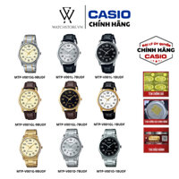 Đồng Hồ Nam Casio MTP-V001 Quartz Mặt Kính Khoáng Tròn 38mm Chống Nước Vỏ Thép Không Gỉ WATCHSTORE