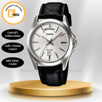 Đồng Hồ Nam Casio Quartz MTP-1370L-7AVDF Dây Da Mặt Trắng