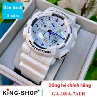 Đồng hồ nam Casio Standard thể thao, điện tử giá rẻ - Dây cao su, chống nước 200M (GA-100A-7ADR)