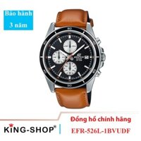 Đồng hồ nam Casio Standard thể thao, điện tử giá rẻ - Dây da, chống nước 100M (EFR-526L-1BVUDF)