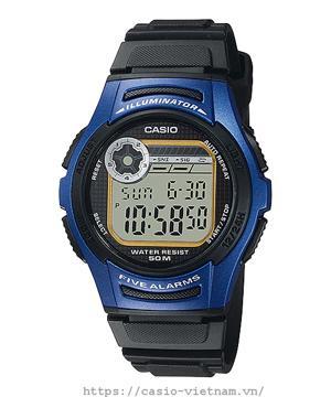 Đồng hồ nam Casio W-213-2AVDF - dây nhựa