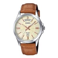 Đồng hồ Nam Casio MTP-1381L-9AVDF Chính hãng, Dây da cao cấp, Thời trang nam tính