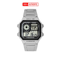 Đồng Hồ Nam Casio AE-1200WHD-1A World Time điện tử nam dây kim loại