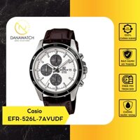 Đồng hồ nam Casio EFR-526L-7AVUDF cao cấp dây da mặt kính cường lực thiết kế thể thao thời trang chống nước tốt