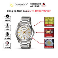 Đồng hồ Nam Casio MTP-1370D-7A2VDF Danawatch chính hãng, máy Quartz Japan, kính Mineral, dây kim loại, chống nước