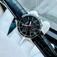 Đồng Hồ Nam Casio MTP-1374L-1AVDF Dây Da Đen Mặt 6 Kim Nhiều Chức Năng Thứ , Ngày 24H Size 42mm