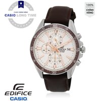 ĐỒNG HỒ NAM CASIO EFR-546L-7AVUDF Dây da - Mặt đồng hồ màu trắng