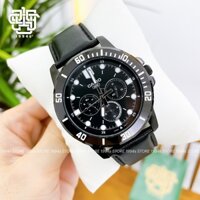 Đồng hồ nam Casio MTP-VD300BL-1E dây da thật, vỏ mạ ion màu đen, chống nước 50m, size 45mm, hàng chính hãng