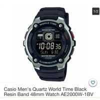 Đồng Hồ Nam Casio AE-2000W-1BVDF 3199 Cho bé và các chàng trai trẻ. Pin 10 Năm. Chống Nước 200m