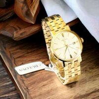 ĐỒNG HỒ NAM CHÍNH HÃNG Bulova 97B152 Quartz Piaget Classic Full Gold Dial & Case Stainless