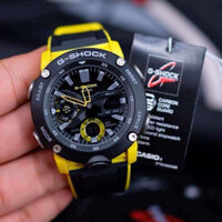 ĐỒNG HỒ NAM CHÍNH HÃNG Casio Gshock GA-2000-1A9 Quartz Black Yellow Dial & Silicone Strap For Men