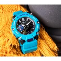 ĐỒNG HỒ NAM CHÍNH HÃNG CASIO G-SHOCK GA-2200-2A Quartz Black Dial Blue Case & Silicone Strap For Men Sports