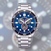 ĐỒNG HỒ NAM CHÍNH HÃNG Citizen AT2560-84L Eco-Drive Chrono Sporty-Aqua Chronograph Blue Dial Men Watch