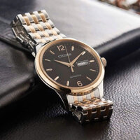 ĐỒNG HỒ NAM CHÍNH HÃNG CITIZEN NH7504-52E Automatic Black Dial Sapphire Demi Rose Gold Stainless Steel For Men
