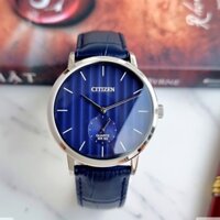 Đồng hồ Nam chính hãng Citizen BE9170-05L Mặt xanh biển tuyệt đẹp-Máy Pin Quartz-Dây da xanh vân cá sấu-Size 39mm