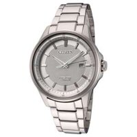 ĐỒNG HỒ NAM CHÍNH HÃNG CITIZEN AW1490-50A Eco Drive White Dial Sapphire Titan Case & Stainless Steel For Men