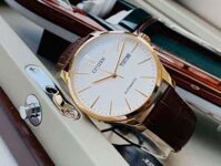 ĐỒNG HỒ NAM CHÍNH HÃNG Citizen NH8353-18A Automatic Dress Watch Gold Case Brown Leather For Men