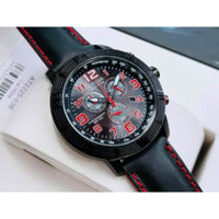 ĐỒNG HỒ NAM CHÍNH HÃNG Citizen AT2225-03E WDR Eco-Drive Chronograph Tachymeter Black Dial & Leather For Men