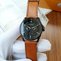 Đồng hồ nam chính hãng Citizen Black Dial BU4025-08E - Máy quartz pin năng lượng ánh sáng - Kính cứng - Dây da