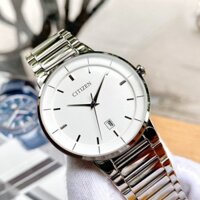 Đồng hồ Nam chính hãng Citizen Quartz BI5010-59A Mặt trắng,Lịch ngày-Máy Pin-Dây kim loại cao cấp-Size 40mm