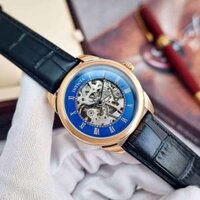 ĐỒNG HỒ NAM CHÍNH HÃNG Invicta 23538 Automatic Blue Dial Skeleton Black Leather For Men